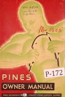 Pines #3 Tube Bender Operators Owner Manual Year (1948)